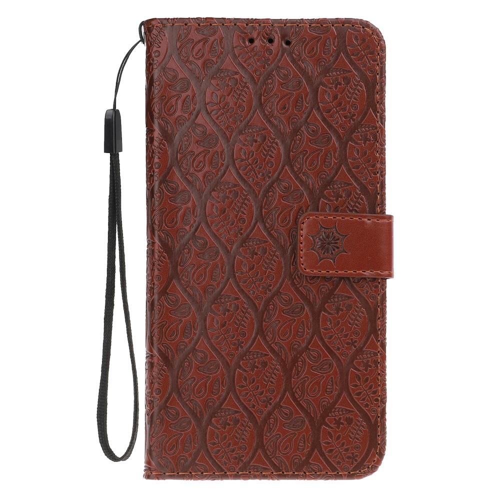 Wallet Case für Samsung Galaxy J4+ (2018) Imprint Leaf Blatt Motiv