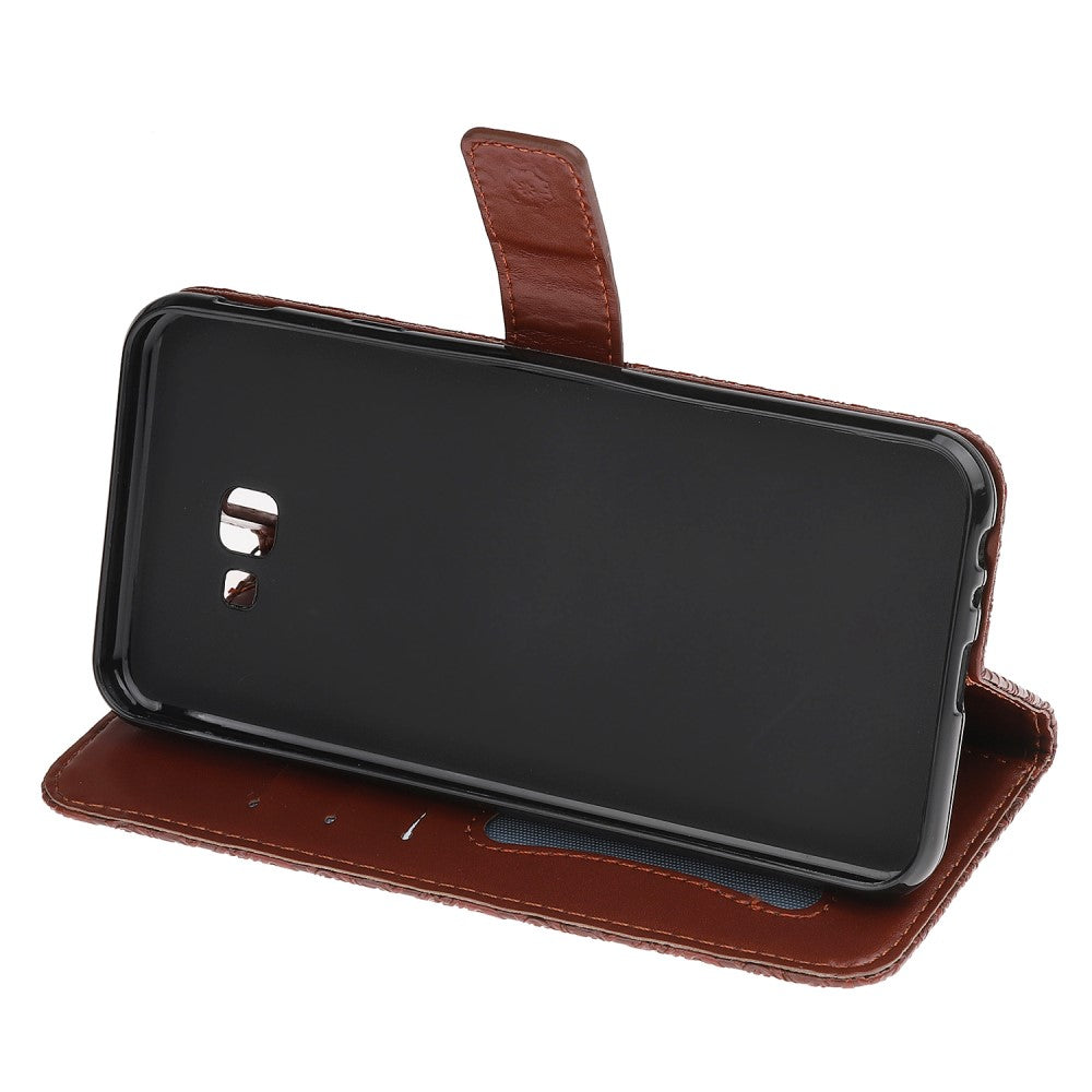 Wallet Case für Samsung Galaxy J4+ (2018) Imprint Leaf Blatt Motiv