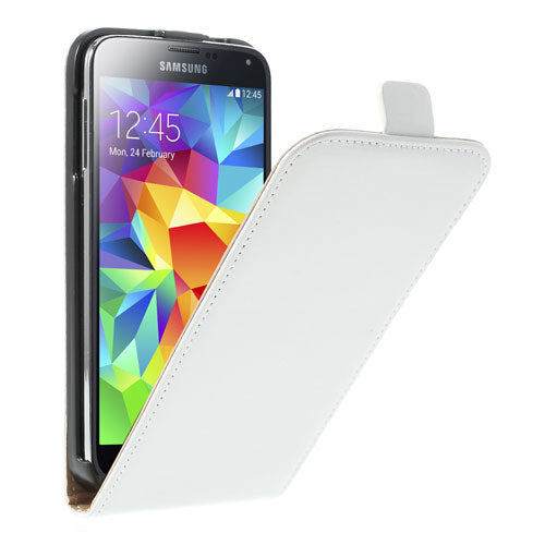 Flip Case für Samsung Galaxy S5 G900 Echt Leder