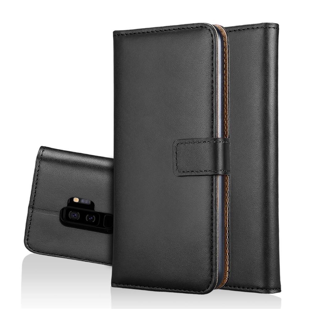 Wallet Case für Samsung Galaxy S9+ PLUS Genuine Split Echt Leder Tasche