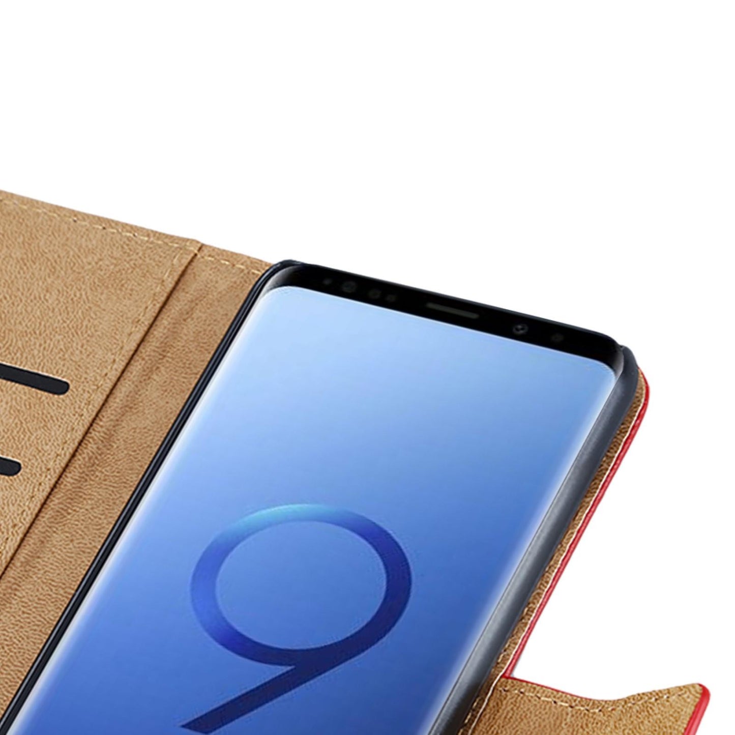 Wallet Case für Samsung Galaxy S9+ PLUS Genuine Split Echt Leder Tasche