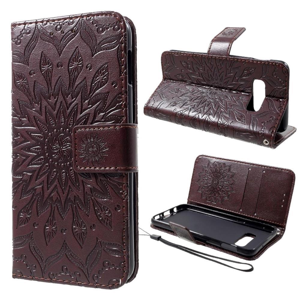 Wallet Case für Samsung Galaxy S10e Sunflower Mandala Motiv