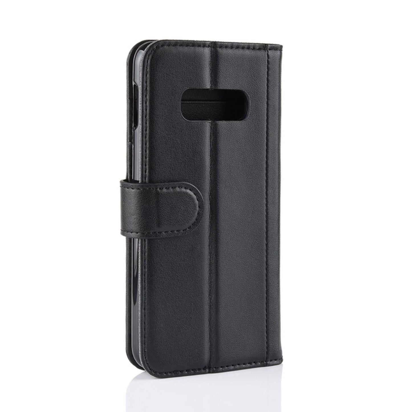 Wallet Case für Samsung Galaxy S10e Echt Leder Innenfach Handy Tasche