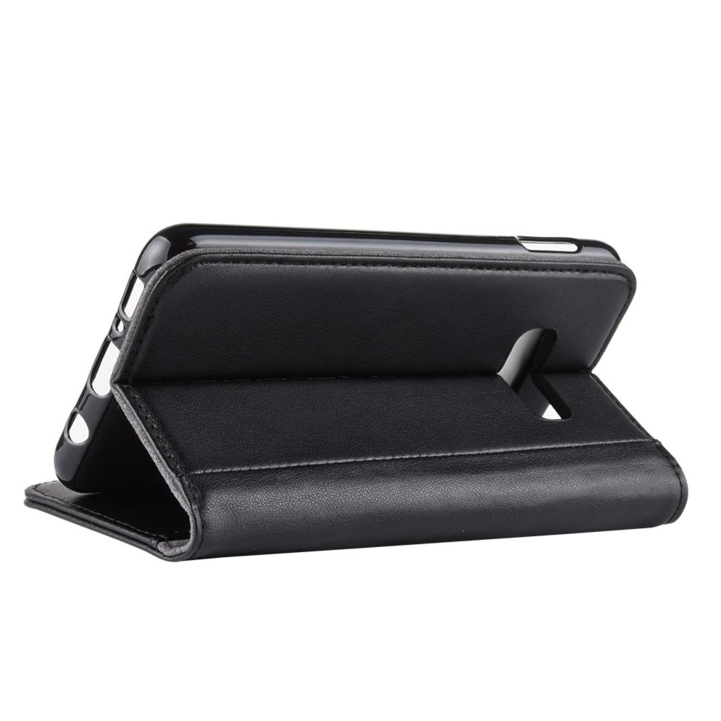 Wallet Case für Samsung Galaxy S10e Echt Leder Innenfach Handy Tasche