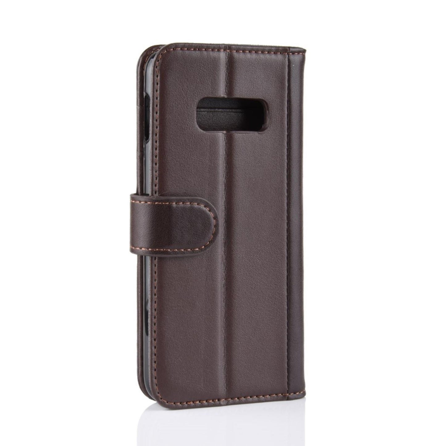 Wallet Case für Samsung Galaxy S10e Echt Leder Innenfach Handy Tasche