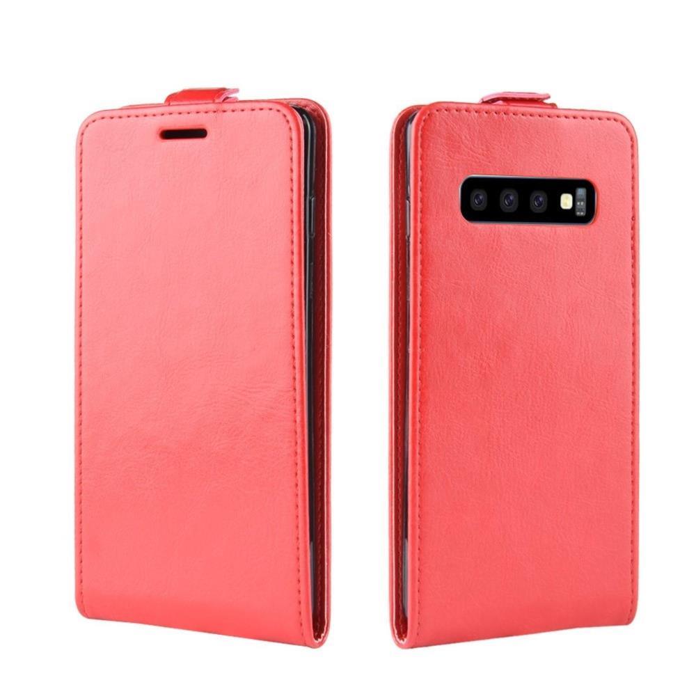 Flip Case für Samsung Galaxy S10 Crazy Horse Handy Tasche Card Slot
