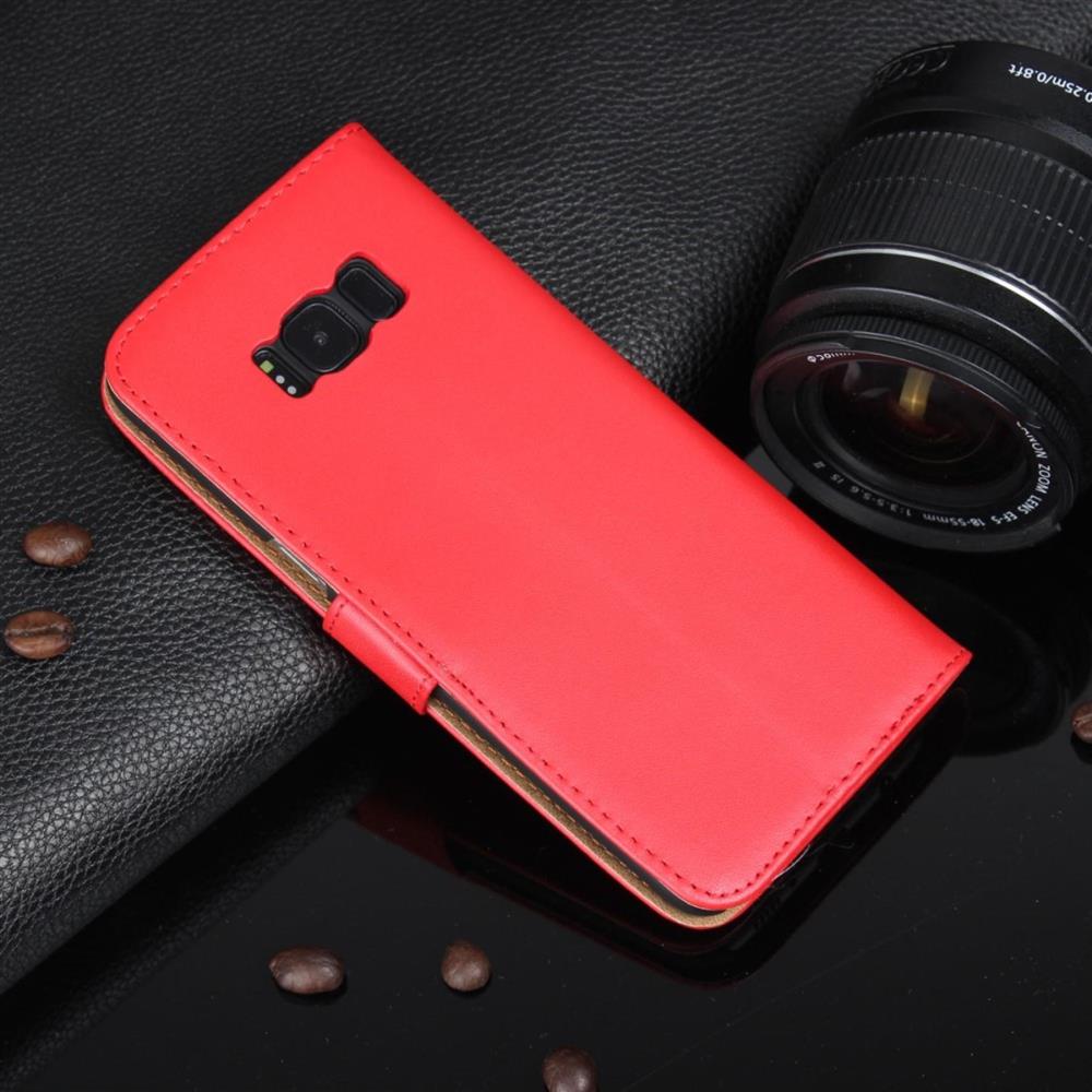 Wallet Case für Samsung Galaxy S8+ PLUS Genuine Split Echt Leder Tasche