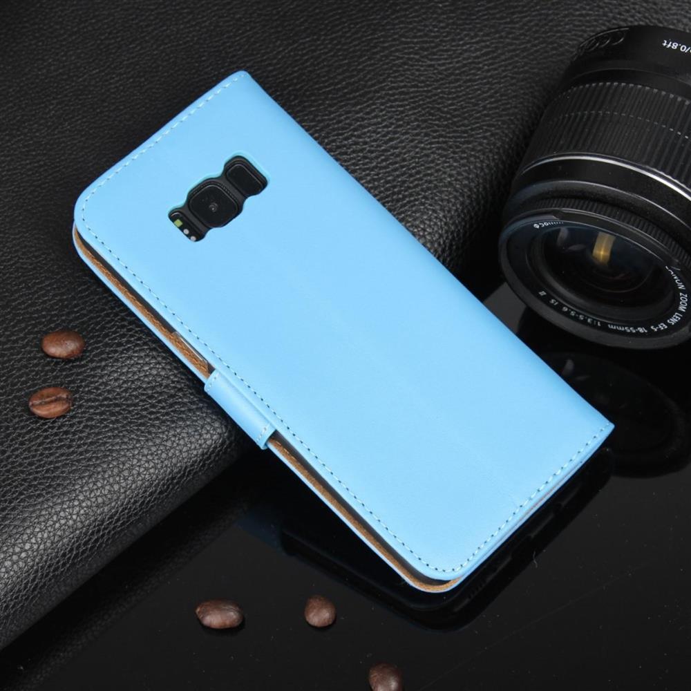 Wallet Case für Samsung Galaxy S8+ PLUS Genuine Split Echt Leder Tasche