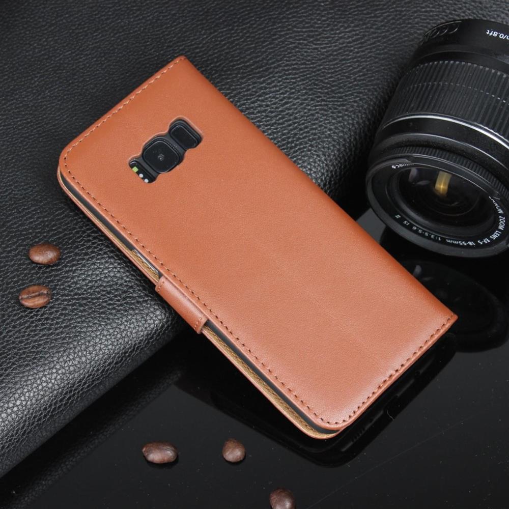 Wallet Case für Samsung Galaxy S8+ PLUS Genuine Split Echt Leder Tasche