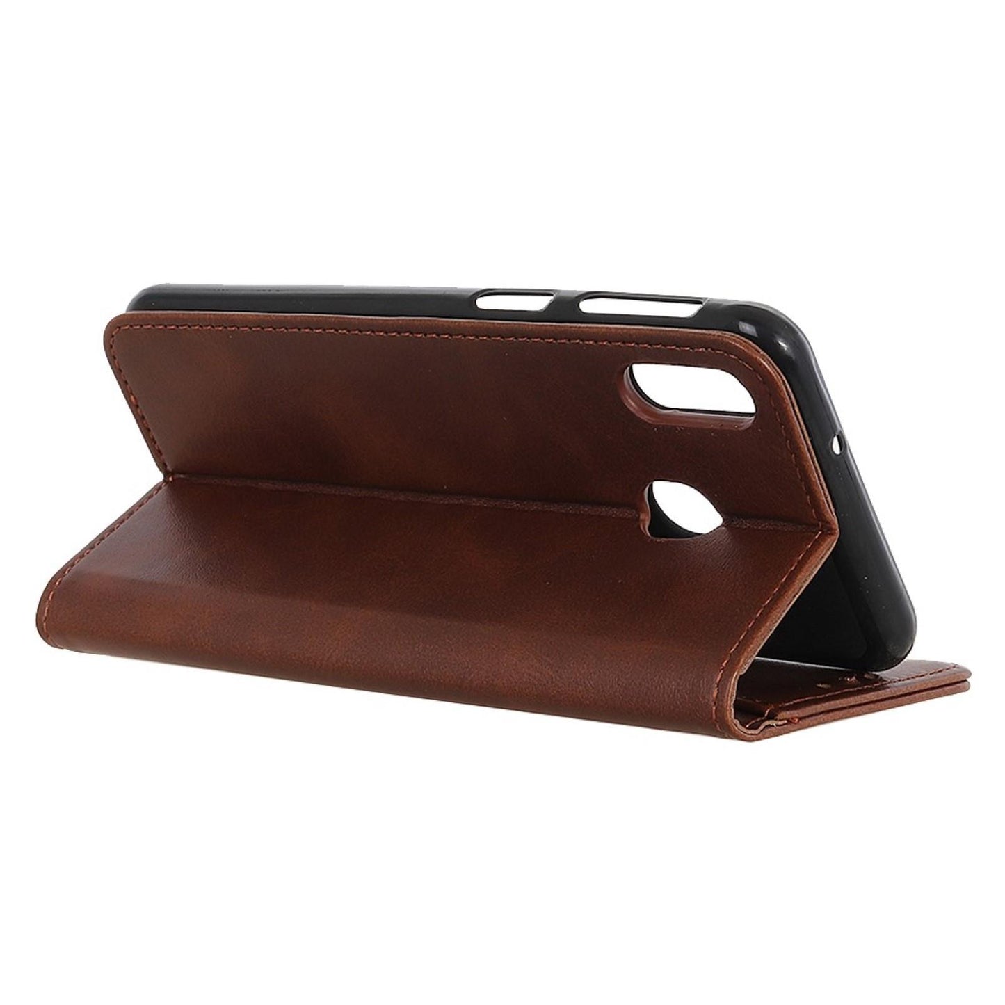 Wallet Case für Samsung Galaxy A40 Echt Leder Magnet Handy Tasche