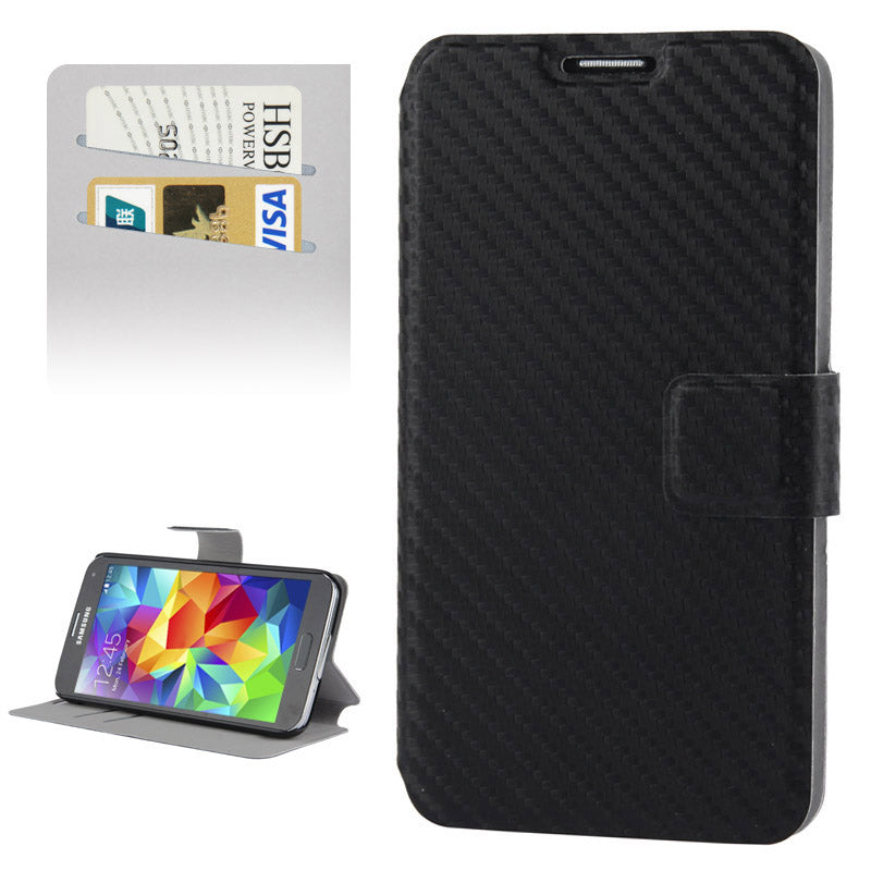 Wallet Case für Samsung Galaxy S5 G900 Carbon Fiber