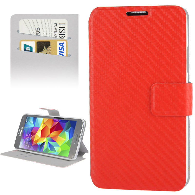 Wallet Case für Samsung Galaxy S5 G900 Carbon Fiber