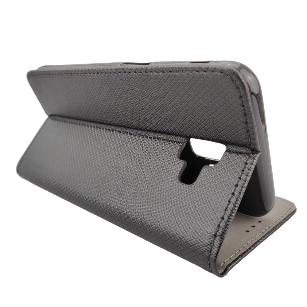 Wallet Case für Samsung Galaxy J6+ PLUS 2018 Karo Smart Magnet Handy Tasche