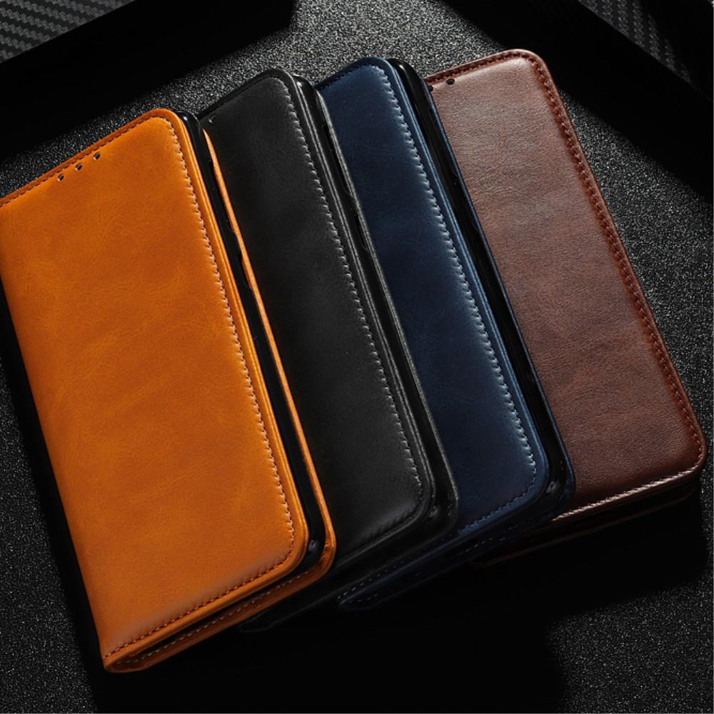 Wallet Case für Samsung Galaxy A70 Echt Leder Magnet Handy Tasche