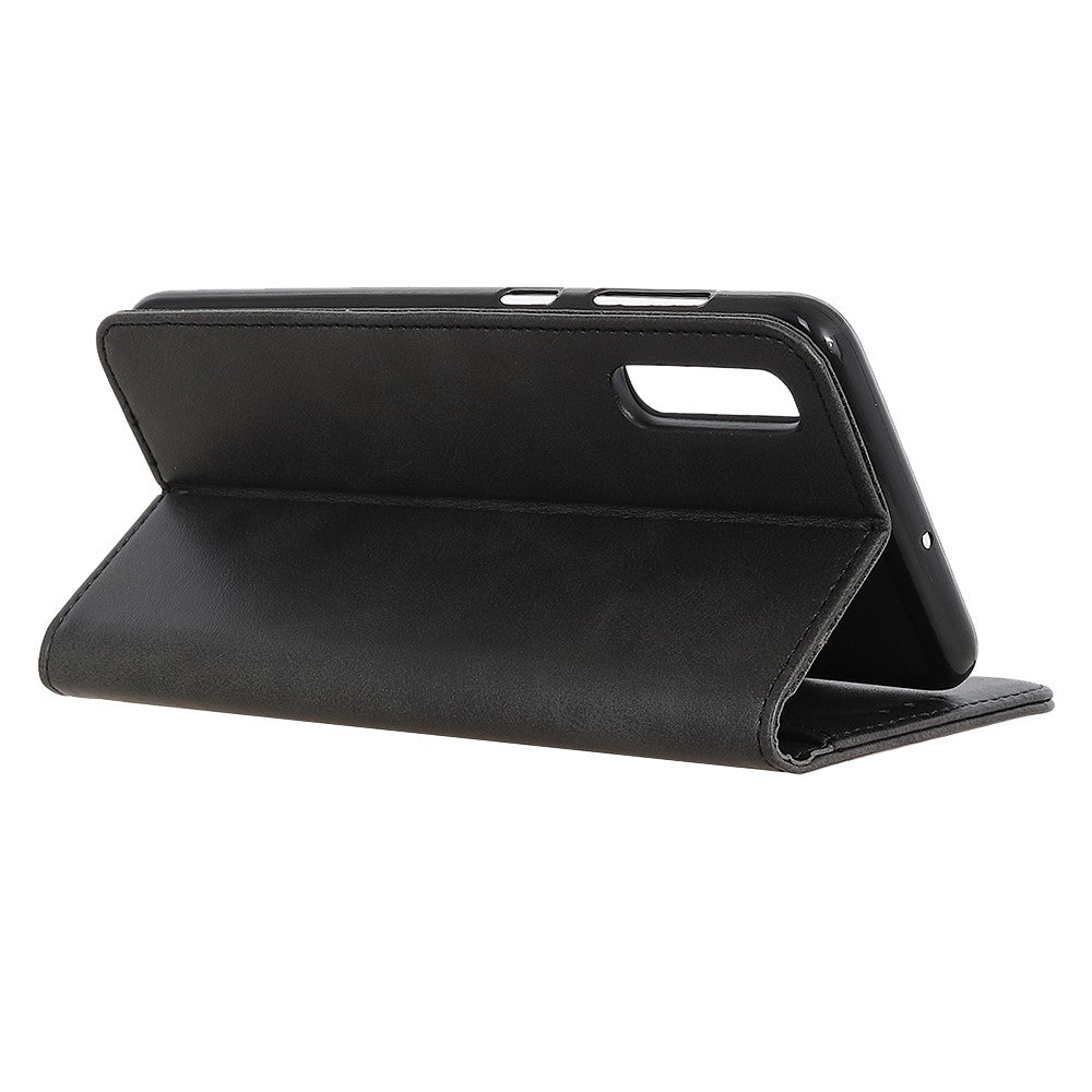 Wallet Case für Samsung Galaxy A70 Echt Leder Magnet Handy Tasche