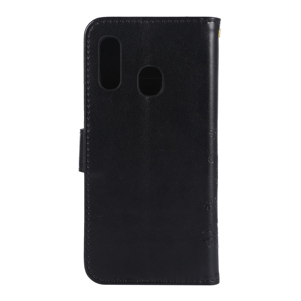 Wallet Case für Samsung Galaxy A20e Butterfly Flower Motiv Handy Tasche