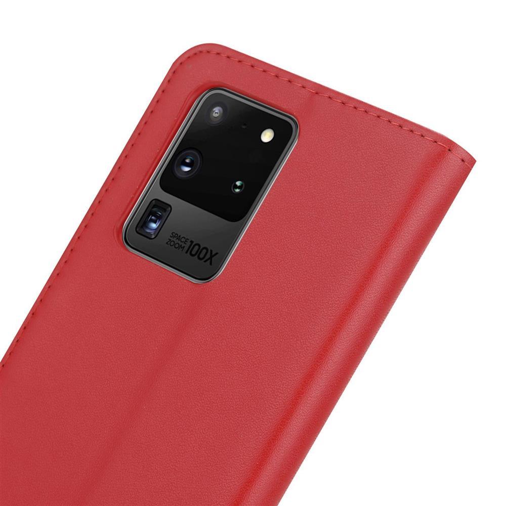 Wallet Case für Samsung Galaxy S20 Ultra Genuine Split Echt Leder Handy Tasche