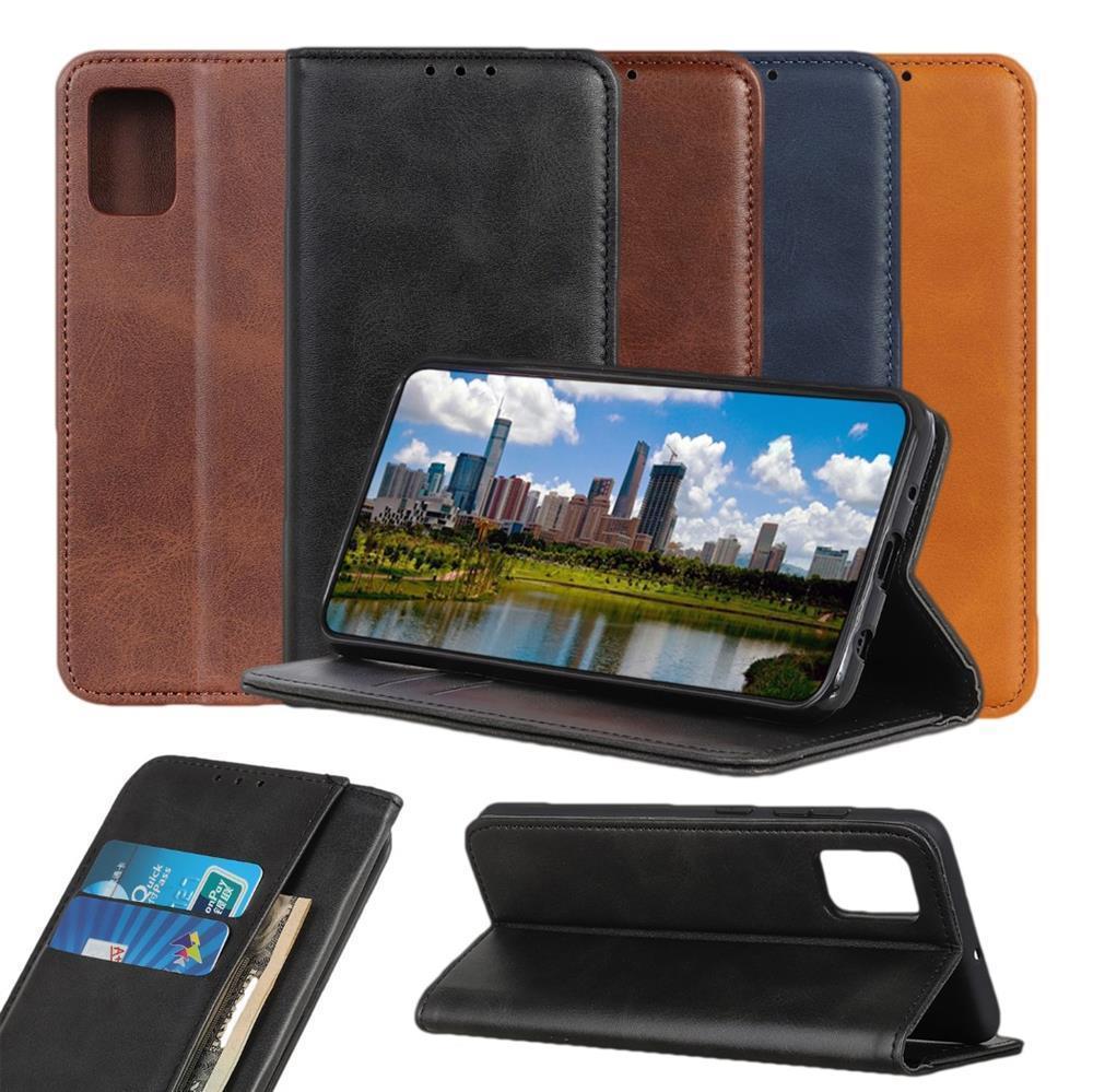 Wallet Case für Samsung Galaxy A71 Echt Leder Magnet Handy Tasche