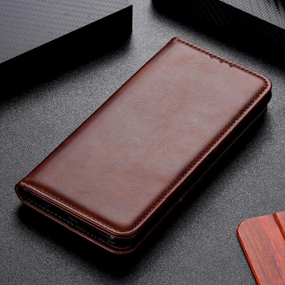 Wallet Case für Samsung Galaxy A71 Echt Leder Magnet Handy Tasche