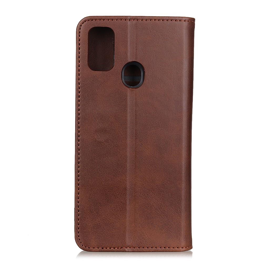 Wallet Case für Samsung Galaxy A21s Echt Leder Magnet Handy Tasche
