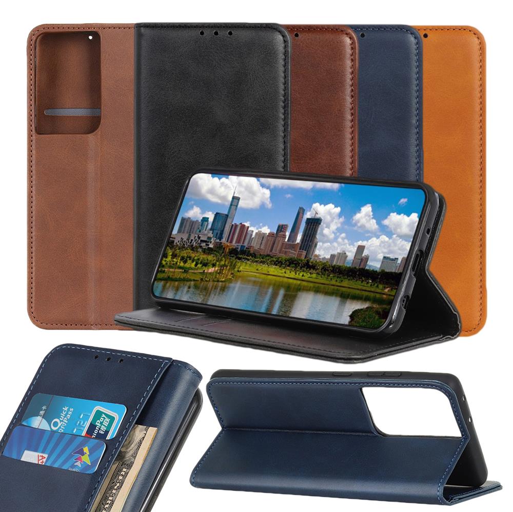 Wallet Case für Samsung Galaxy S21 ULTRA Echt Leder Magnet Handy Tasche Hülle
