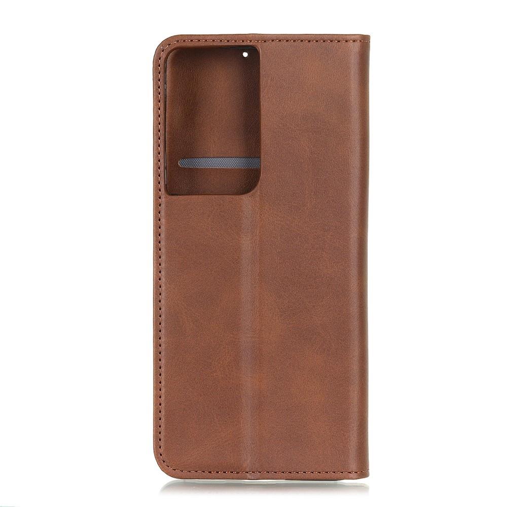 Wallet Case für Samsung Galaxy S21 ULTRA Echt Leder Magnet Handy Tasche Hülle