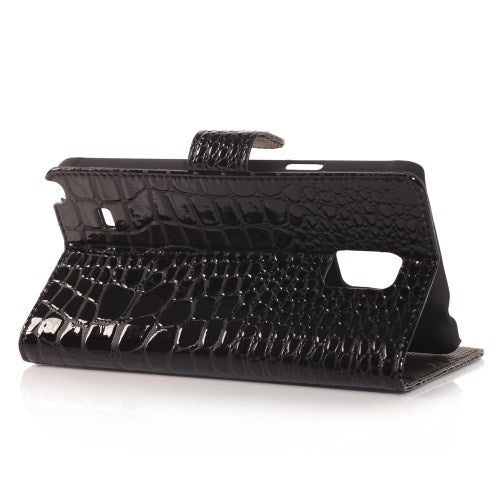 Wallet Case für Samsung Galaxy Note 4 Croco Leder Skin