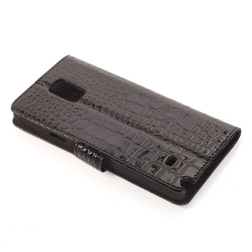 Wallet Case für Samsung Galaxy Note 4 Croco Leder Skin