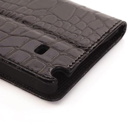 Wallet Case für Samsung Galaxy Note 4 Croco Leder Skin