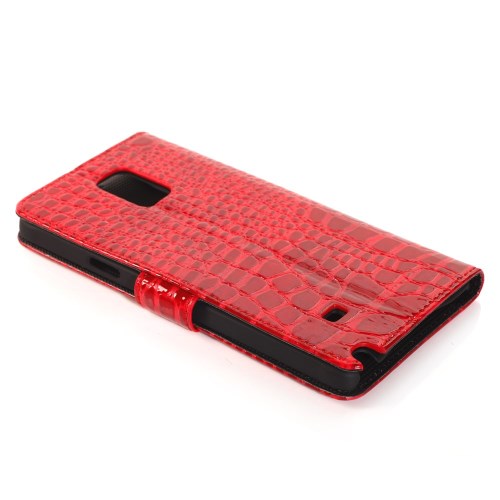 Wallet Case für Samsung Galaxy Note 4 Croco Leder Skin