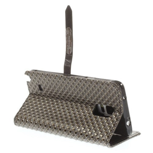 Wallet Case für Samsung Galaxy Note 4 TPU Stylish Rhombus