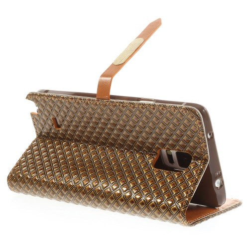 Wallet Case für Samsung Galaxy Note 4 TPU Stylish Rhombus
