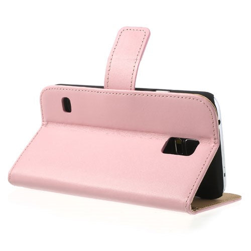 Wallet Case für Samsung Galaxy S5 G900 Echt Leder Magnet