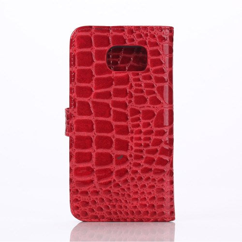 Wallet Case für Samsung Galaxy S6 G920 Crocodile Skin