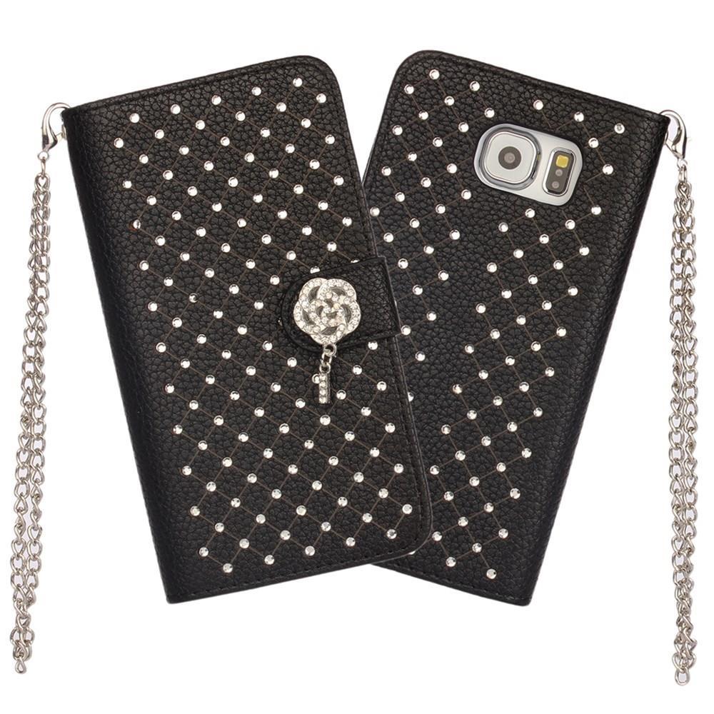 Wallet Case für Samsung Galaxy S6 G920 Starry Sky Rhinestone