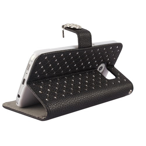 Wallet Case für Samsung Galaxy S6 G920 Starry Sky Rhinestone