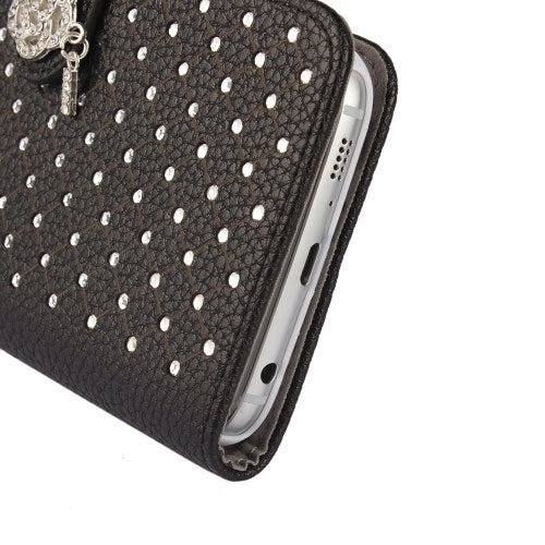 Wallet Case für Samsung Galaxy S6 G920 Starry Sky Rhinestone