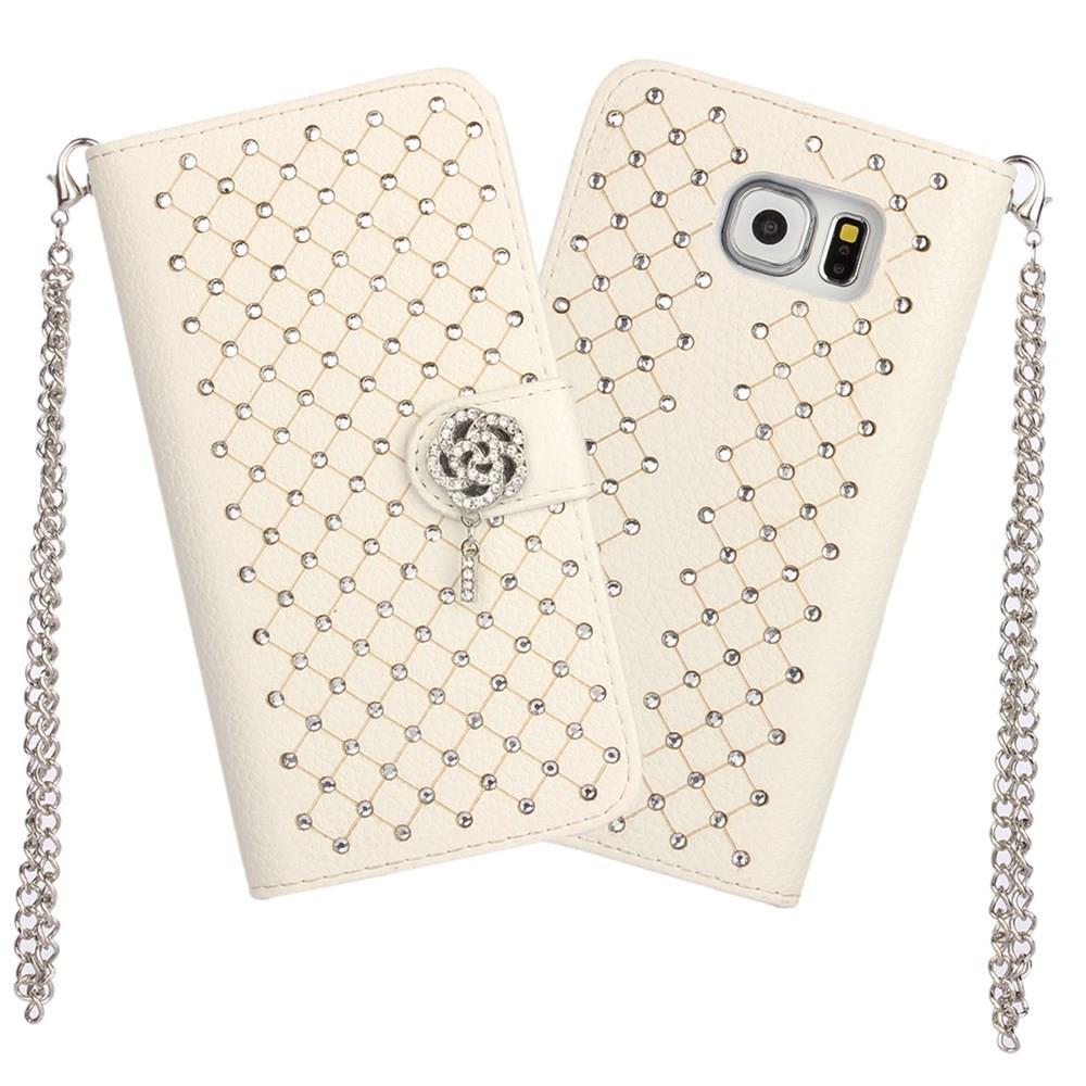 Wallet Case für Samsung Galaxy S6 G920 Starry Sky Rhinestone