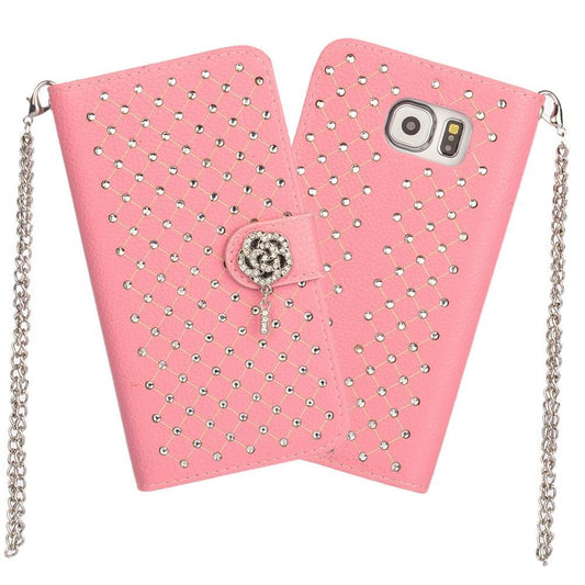 Wallet Case für Samsung Galaxy S6 G920 Starry Sky Rhinestone