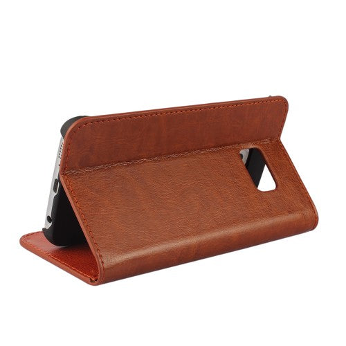 Wallet Case für Samsung Galaxy S6 Edge G925 Genuine Split Echt Leder