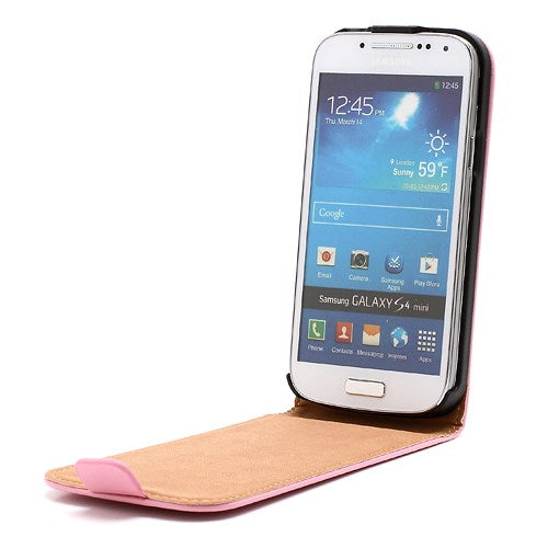 Flip Case für Samsung Galaxy S4 Mini I9190 I9195 Genuine Split Echt Leder