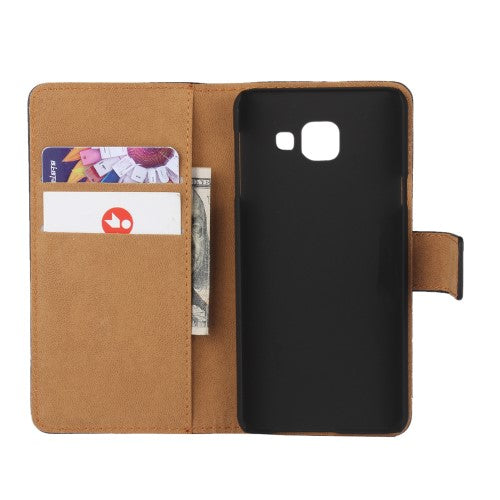 Wallet Case für Samsung Galaxy A3 A310 (2016) Genuine Split Echt Leder