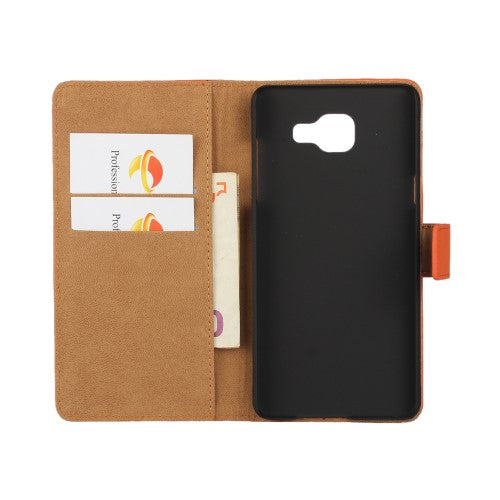 Wallet Case für Samsung Galaxy A5 A510 (2016) Genuine Split Echt Leder