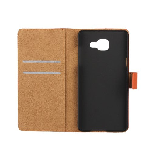 Wallet Case für Samsung Galaxy A5 A510 (2016) Genuine Split Echt Leder