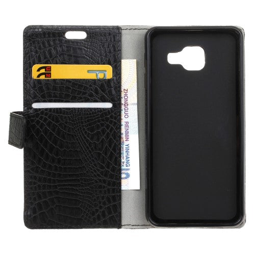 Wallet Case für Samsung Galaxy A3 A310 (2016) Crocodile Skin Kroko Muster