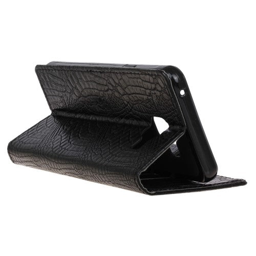 Wallet Case für Samsung Galaxy A3 A310 (2016) Crocodile Skin Kroko Muster