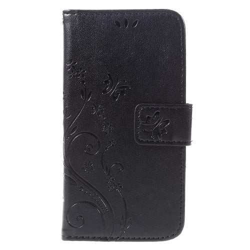 Wallet Case für Samsung Galaxy A3 A310 (2016) Butterfly Flower Motiv