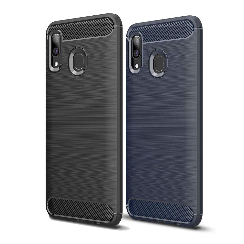 TPU Case für Samsung Galaxy A40 Carbon Skin Brushed Hülle