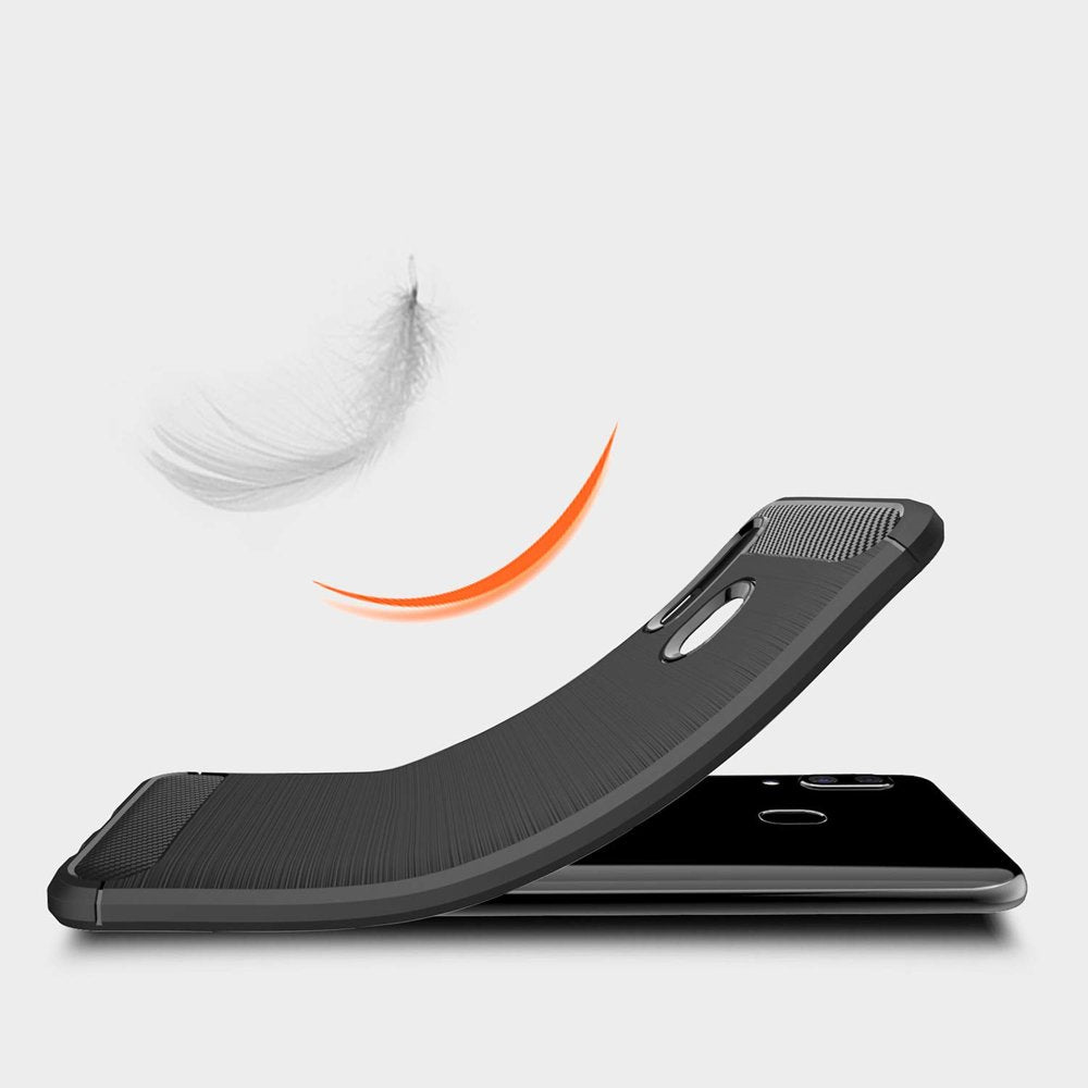 TPU Case für Samsung Galaxy A40 Carbon Skin Brushed Hülle