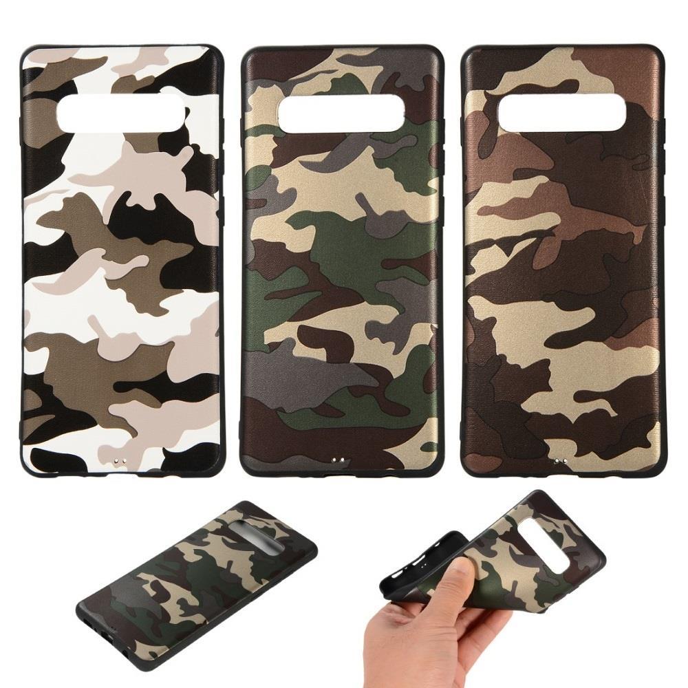 TPU Case für Samsung Galaxy S10+ PLUS Camouflage Muster Flexi Handyhülle